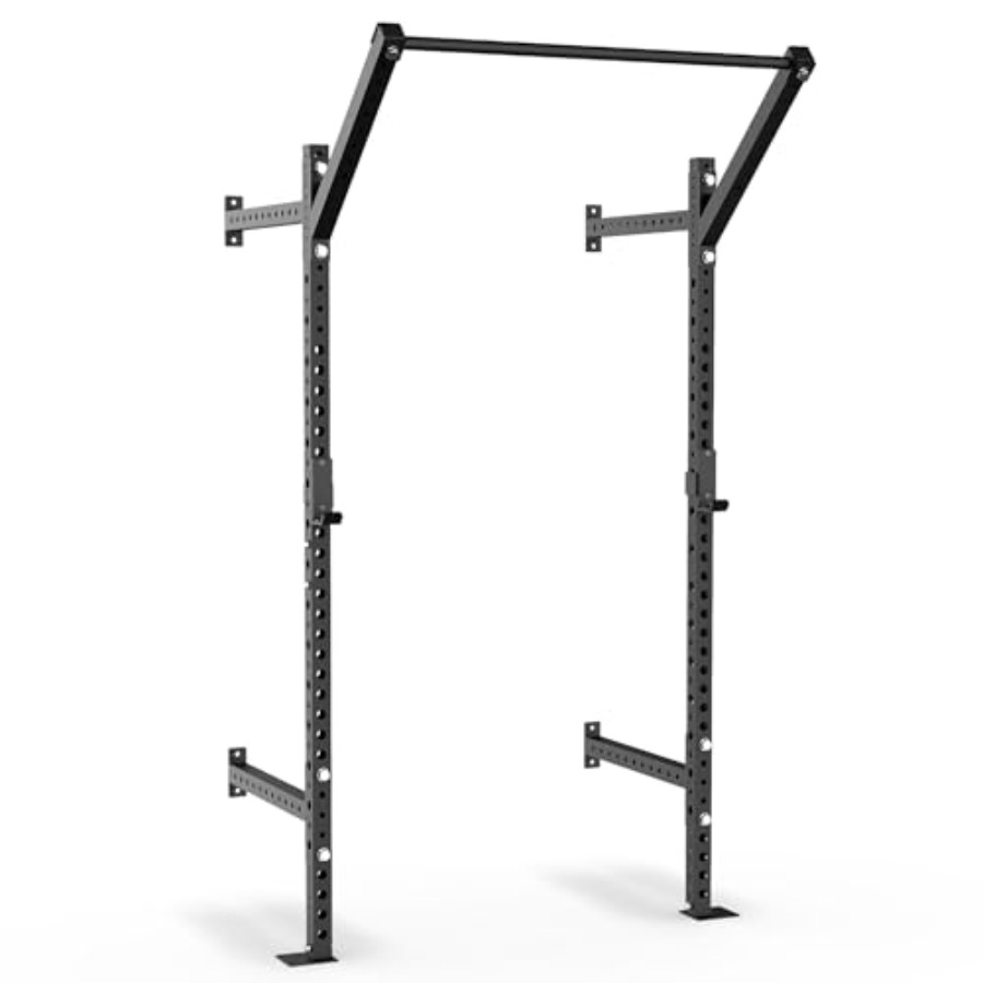 Home Gym Wall - حامل سكوات مثبت على الحائط للاستخدام