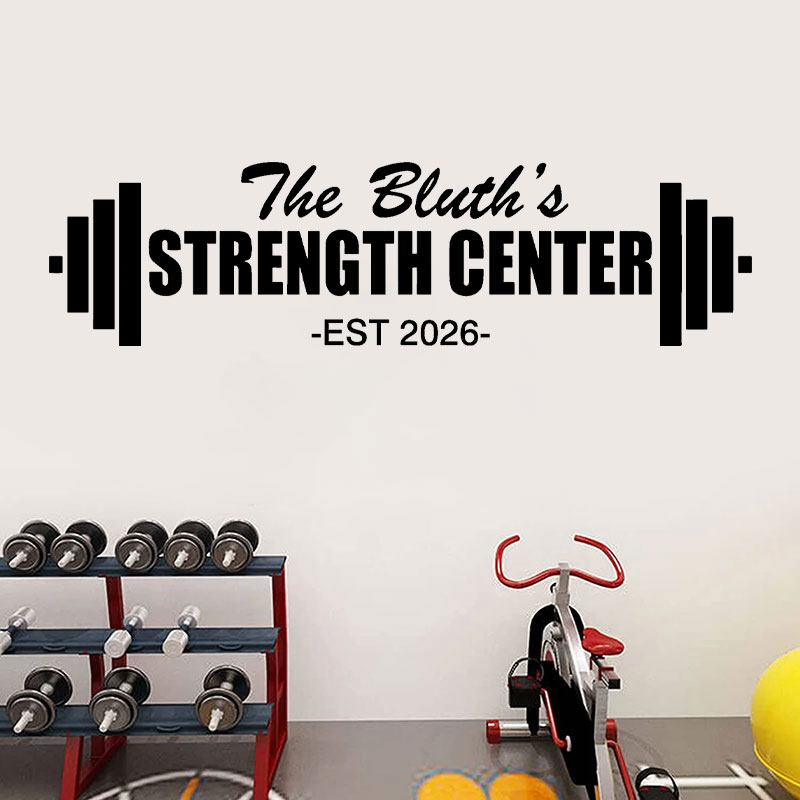 Home Gym Names - ملصق مخصص لصالة الألعاب الرياضية المنزلية،