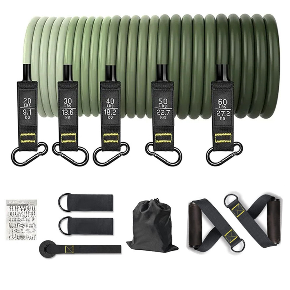 Home Gym Simple - مجموعة أحزمة المقاومة، حبل شد للتمارين