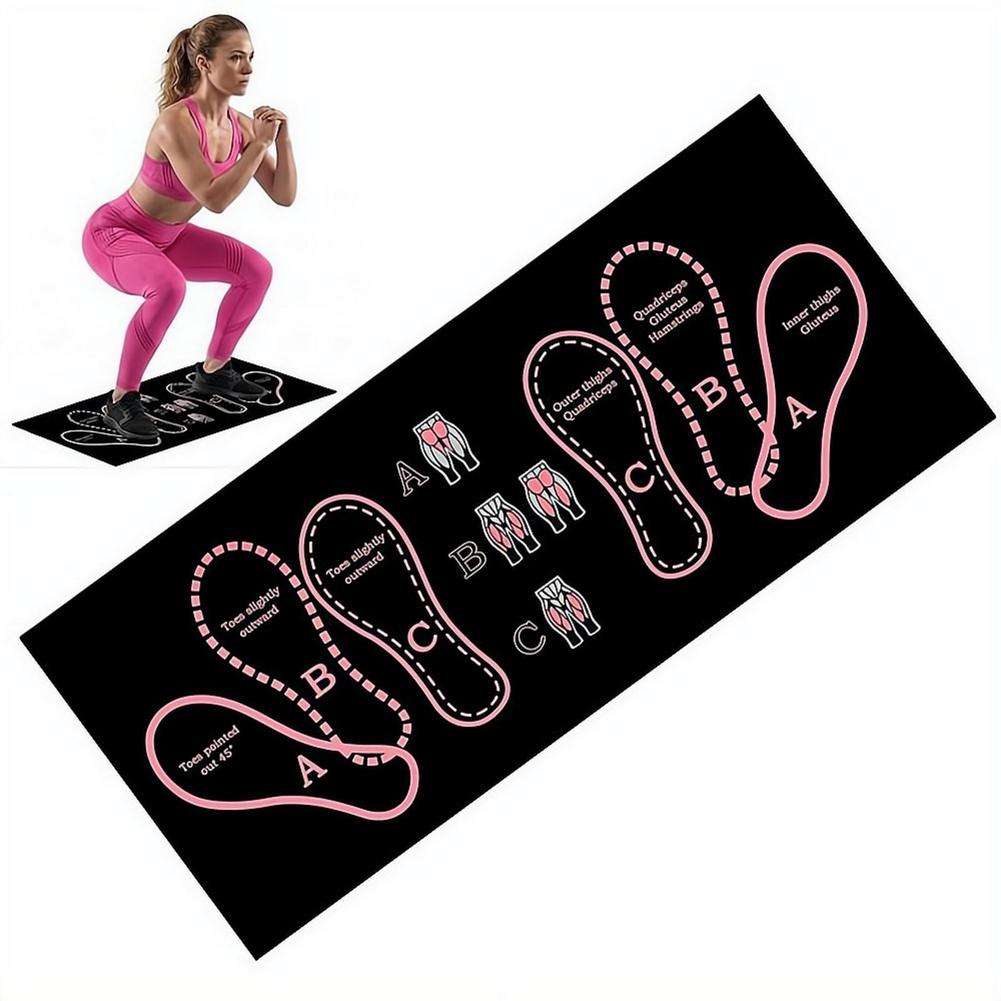 Home Zone Gym - بساط تدريب القرفصاء غير القابل للانزلاق