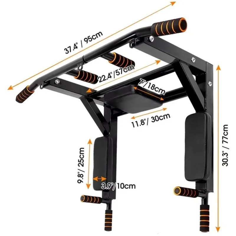 Home Gym Wall - عارضة سحب مثبتة على الحائط للاستخدام