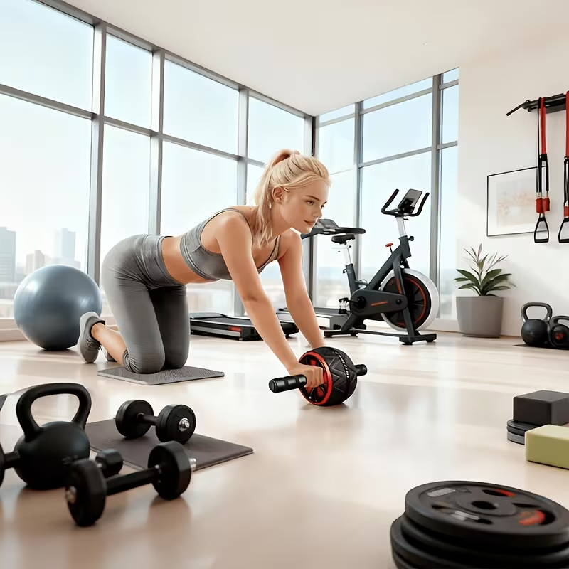 عجلة تمارين البطن وسجادة الركب - مراجعة Home Gym Simple وسعره