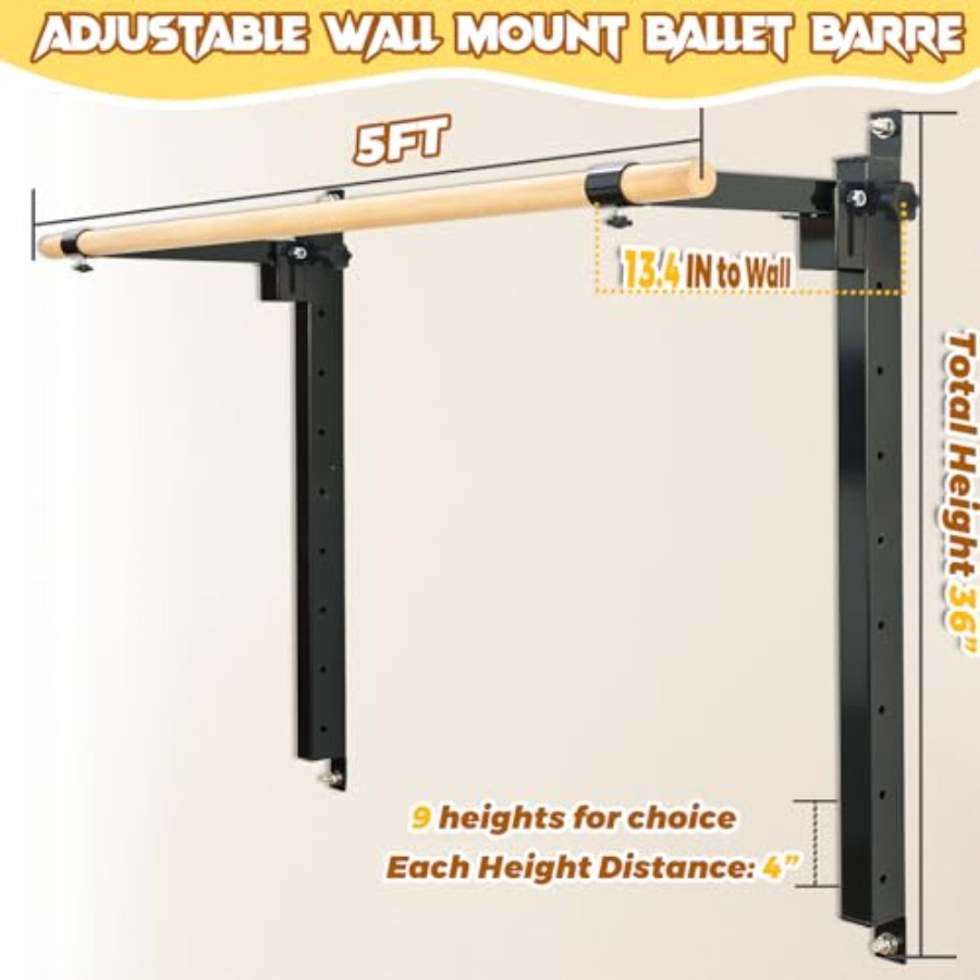 عارضة باليه قابلة للطي مثبتة ع - مراجعة Home Gym Wall وسعره