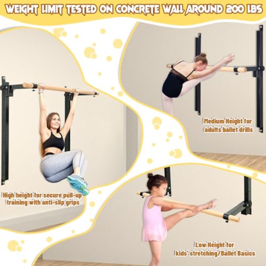 عارضة باليه قابلة للطي مثبتة ع - مراجعة Home Gym Wall وسعره