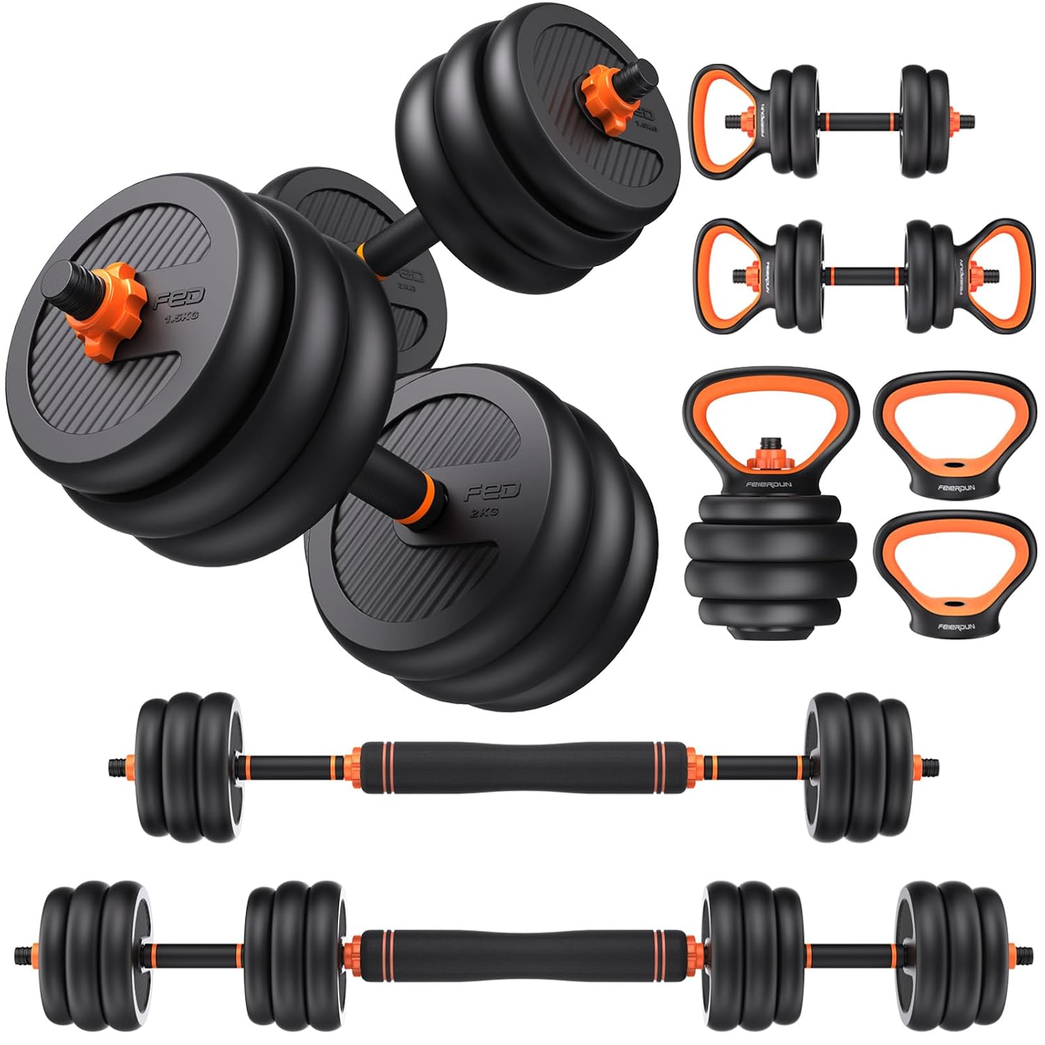 مجموعة دمبل قابلة للتعديل 20-9 - مراجعة Home Gym Kettlebells وسعره