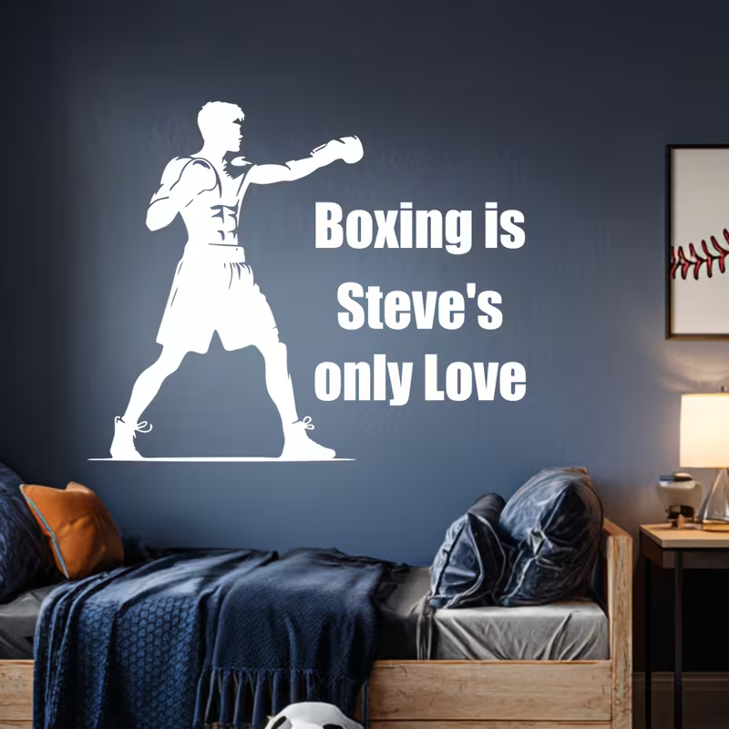 ملصق حائط مخصص للملاكمة - اسم/ - مراجعة Home Gym Names وسعره