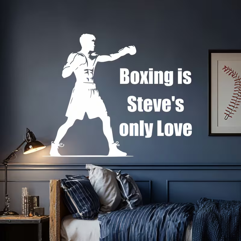 ملصق حائط مخصص للملاكمة - اسم/ - مراجعة Home Gym Names وسعره