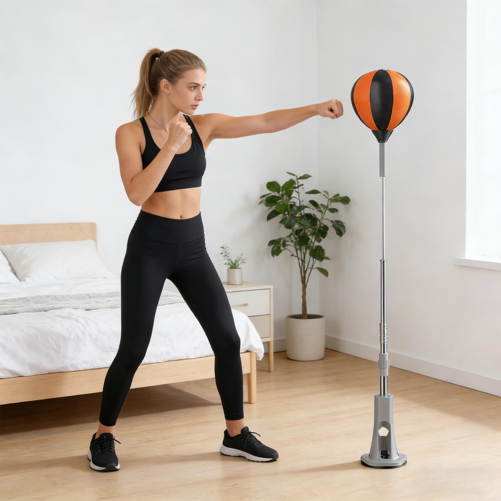 كيس ملاكمة مع حامل، قاعدة شفط  - مراجعة Home Gym Exercise وسعره