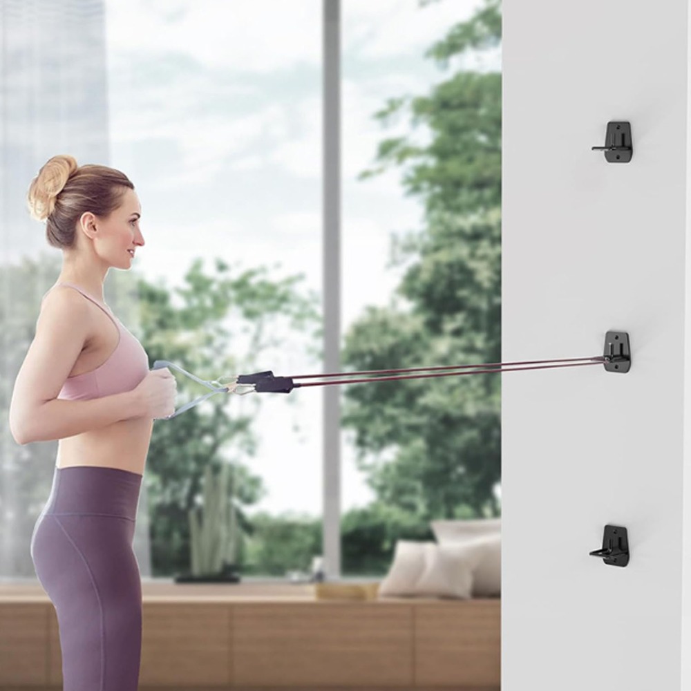 3 قطع من مثبتات الحائط السوداء - مراجعة Home Gym Wall وسعره