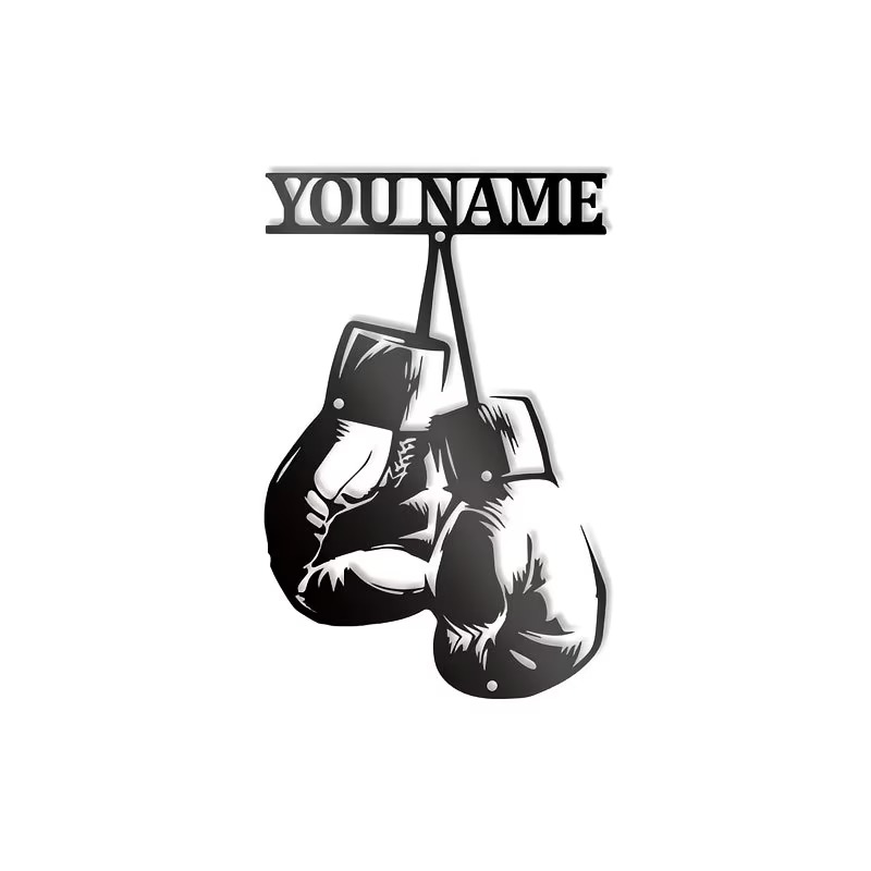 لوحة جدارية معدنية مخصصة لقفاز - مراجعة Home Gym Names وسعره
