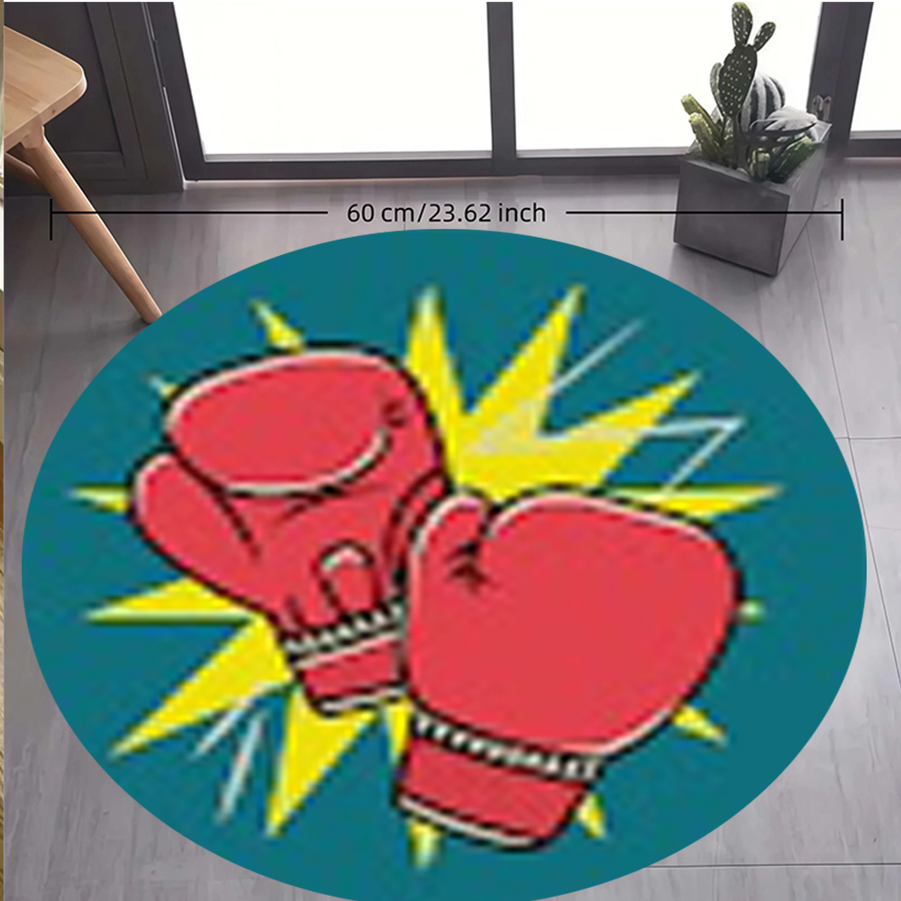 سجادة أرضية دائرية بتصميم قفاز - مراجعة Home Zone Gym وسعره