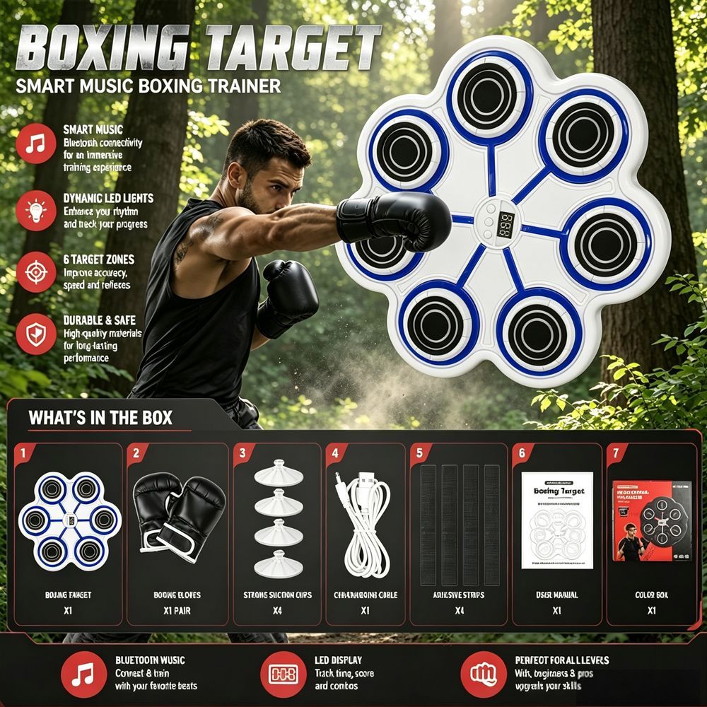 جهاز تدريب الملاكمة الذكي مع ق - مراجعة Home Zone Gym وسعره