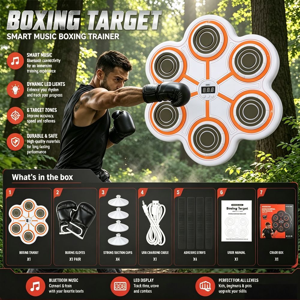 جهاز تدريب الملاكمة الذكي مع ق - مراجعة Home Zone Gym وسعره