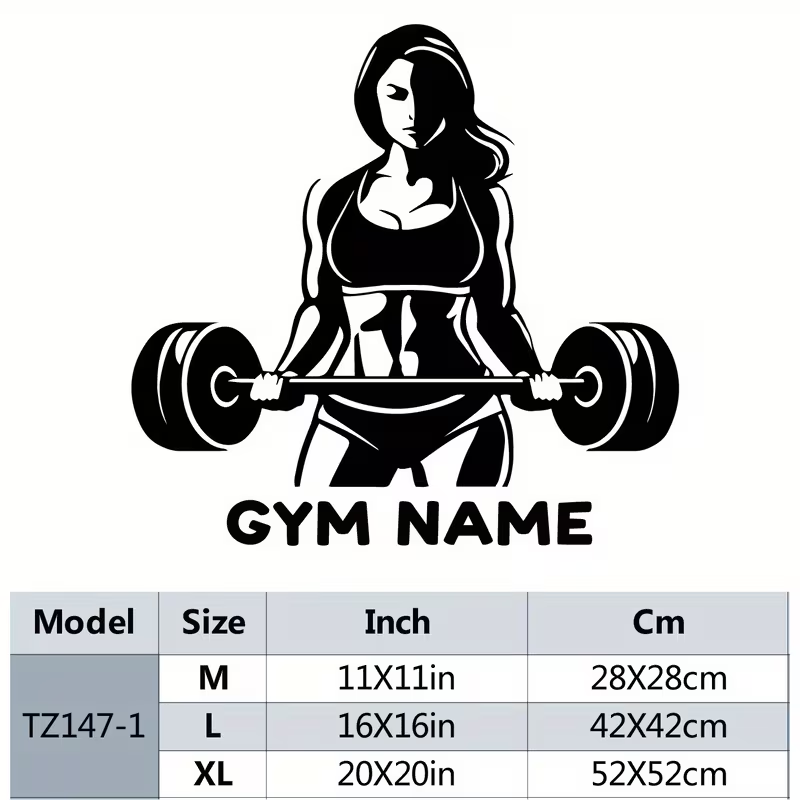 قطعة واحدة جديدة من ملصقات الج - مراجعة Home Gym Names وسعره