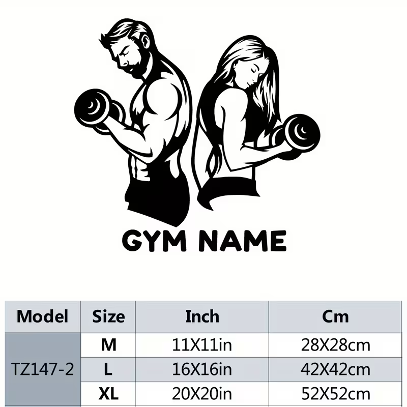 قطعة واحدة جديدة من ملصقات الج - مراجعة Home Gym Names وسعره