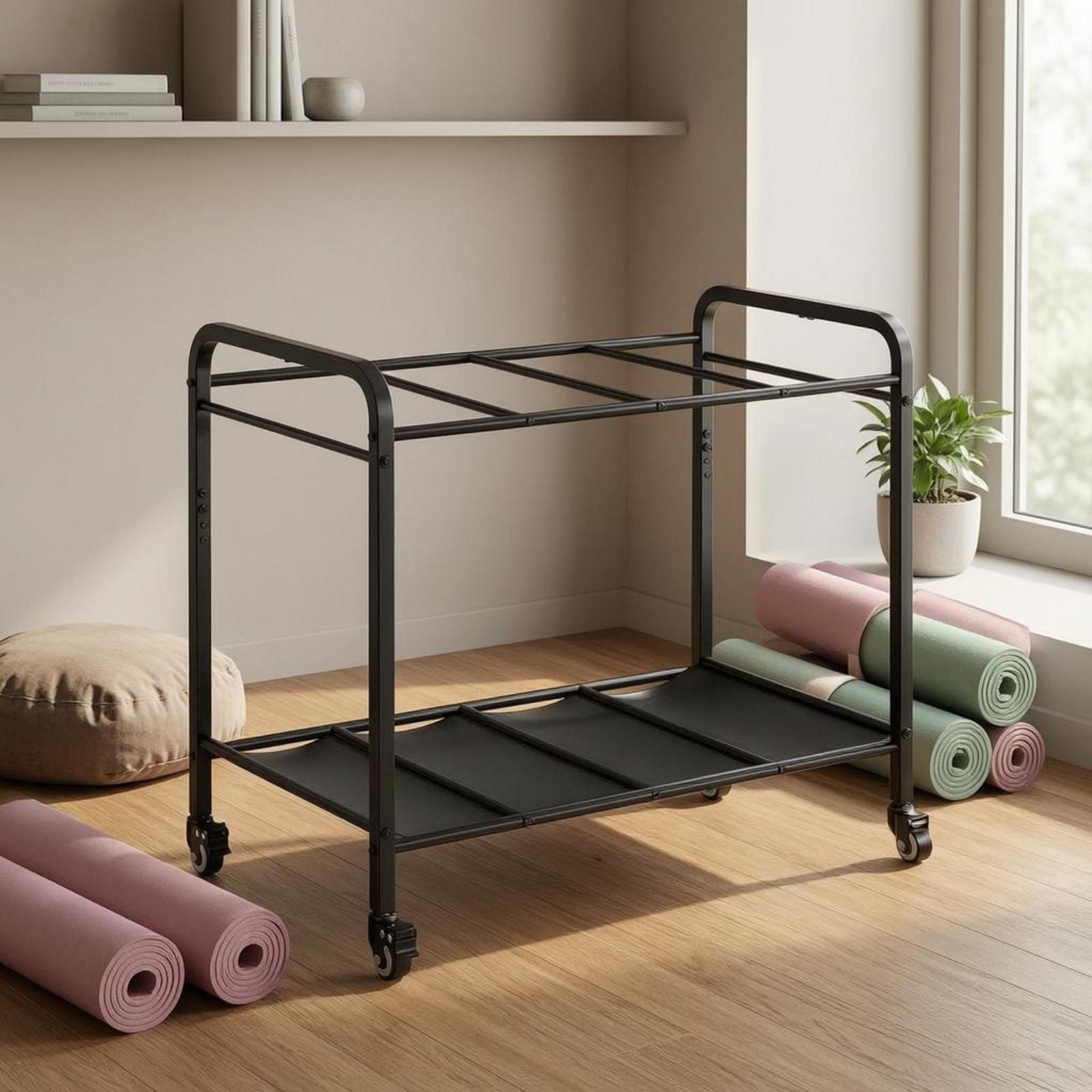 عربة تخزين متحركة لتنظيم معدات - مراجعة Home Gym Gear وسعره