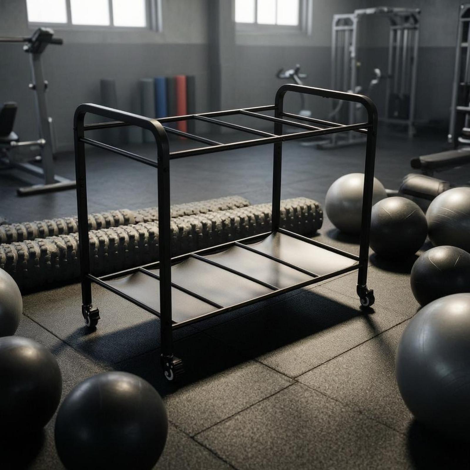 عربة تخزين متحركة لتنظيم معدات - مراجعة Home Gym Gear وسعره